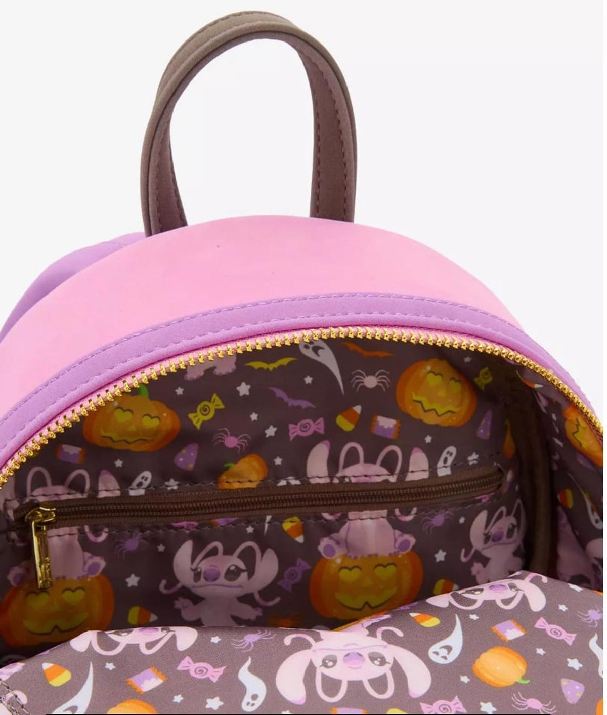 Loungefly Lilo & Stitch Angel Pumpkin GITD Mini Backpack