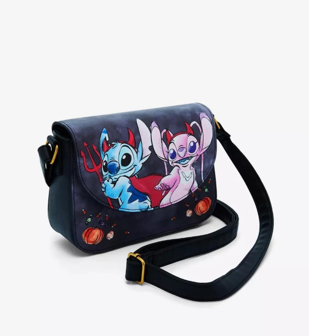 Loungefly Disney Stitch & Angel Devils Crossbody Bag
