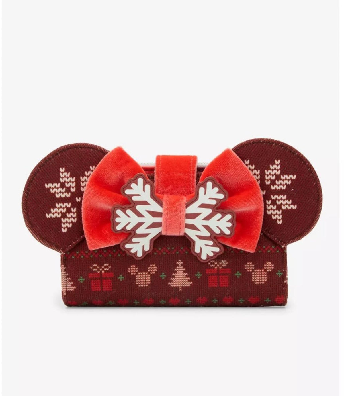 Loungefly Disney Minnie Mouse Sweater Holiday Wallet