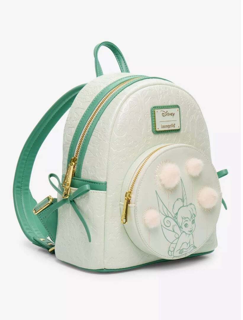 Loungefly Disney Peter Pan Tinker Bell Dandelion Pom Pom Mini Backpack
