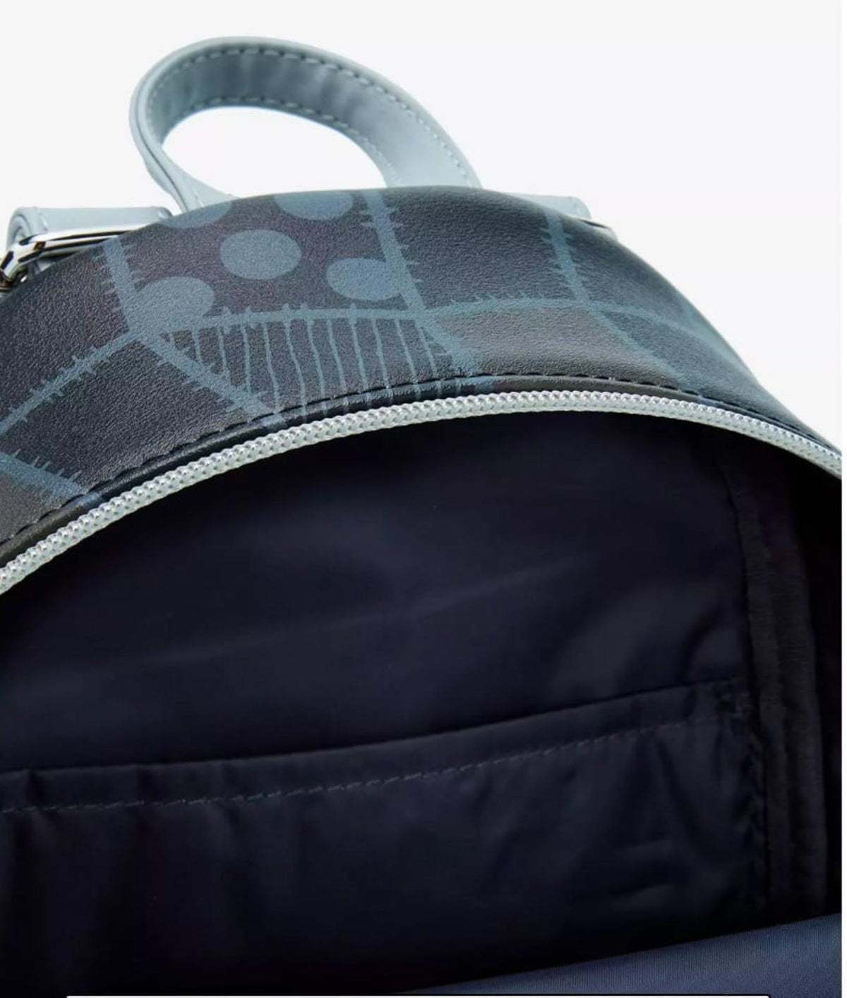 Loungefly The Nightmare Before Christmas Jack & Sally Split Heart Mini Backpack