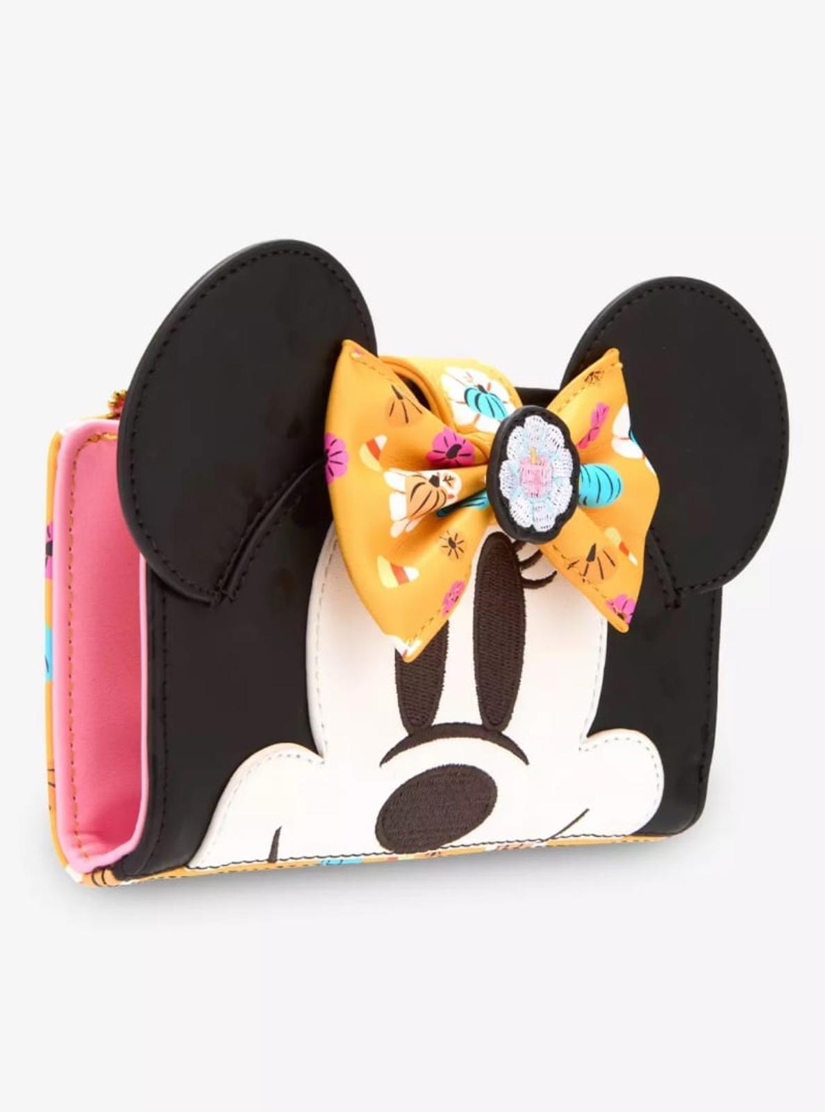 Loungefly Disney Minnie Mouse Floral Pumpkin Mini Wallet