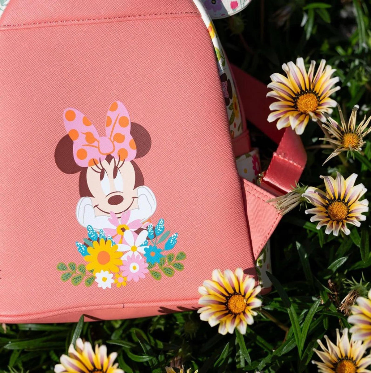 Loungefly Disney Minnie Mouse Springtime Sequins Mini Backpack