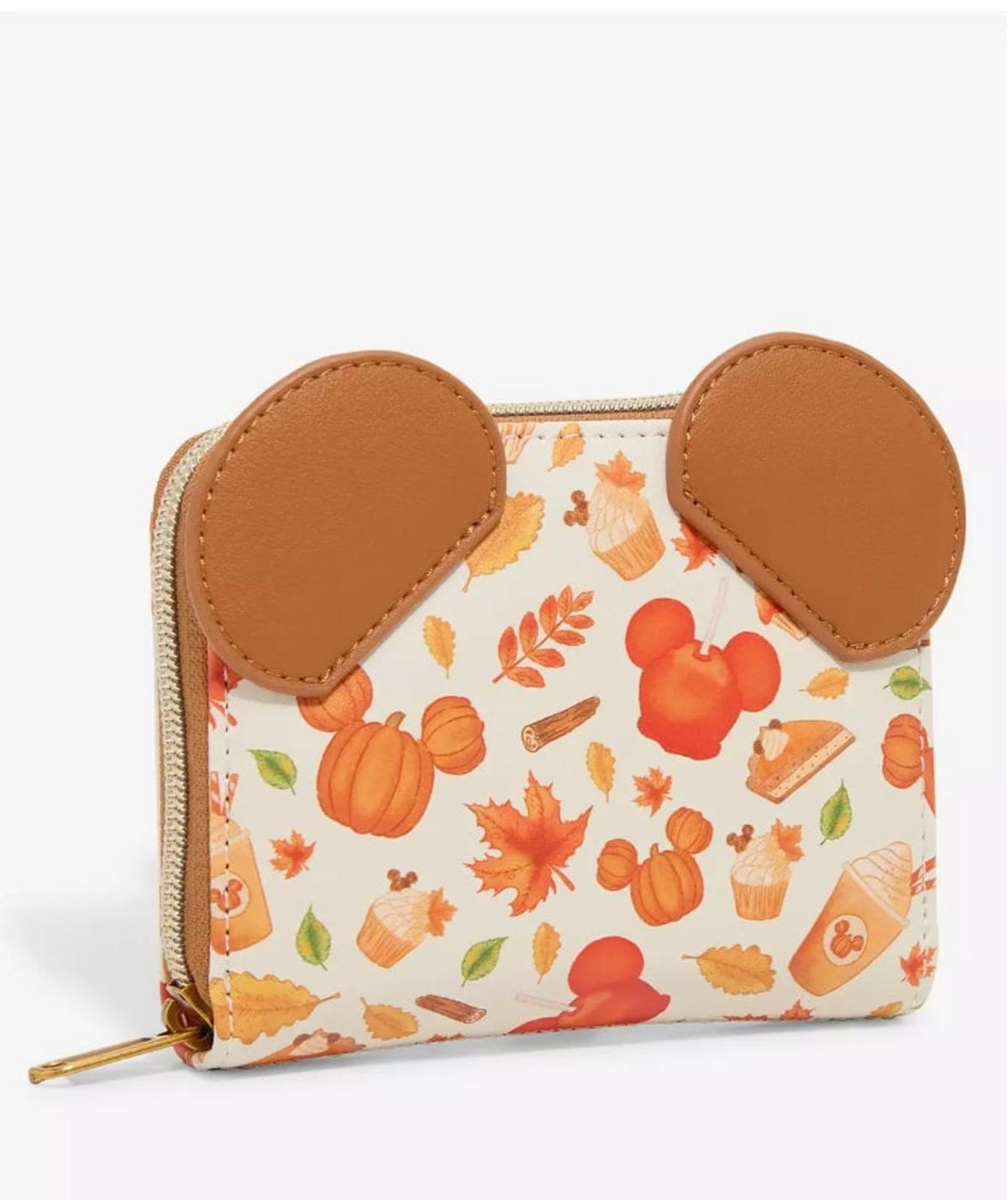 Loungefly Disney Mickey Mouse Pumpkin Fall Treats Mini Wallet