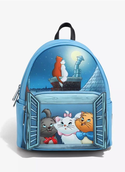 Loungefly Disney The Aristocats Window Portrait Glow-in-the-Dark Mini Backpack