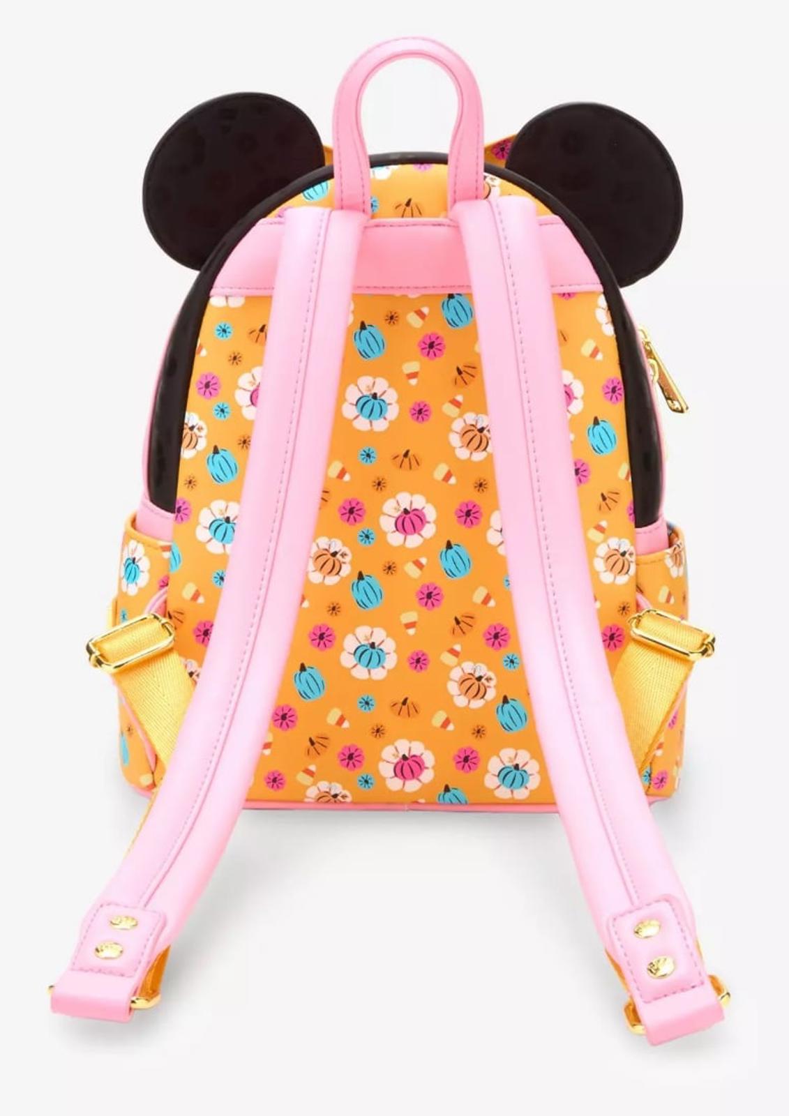 Loungefly Disney Minnie Floral Pumpkin Mini Backpack
