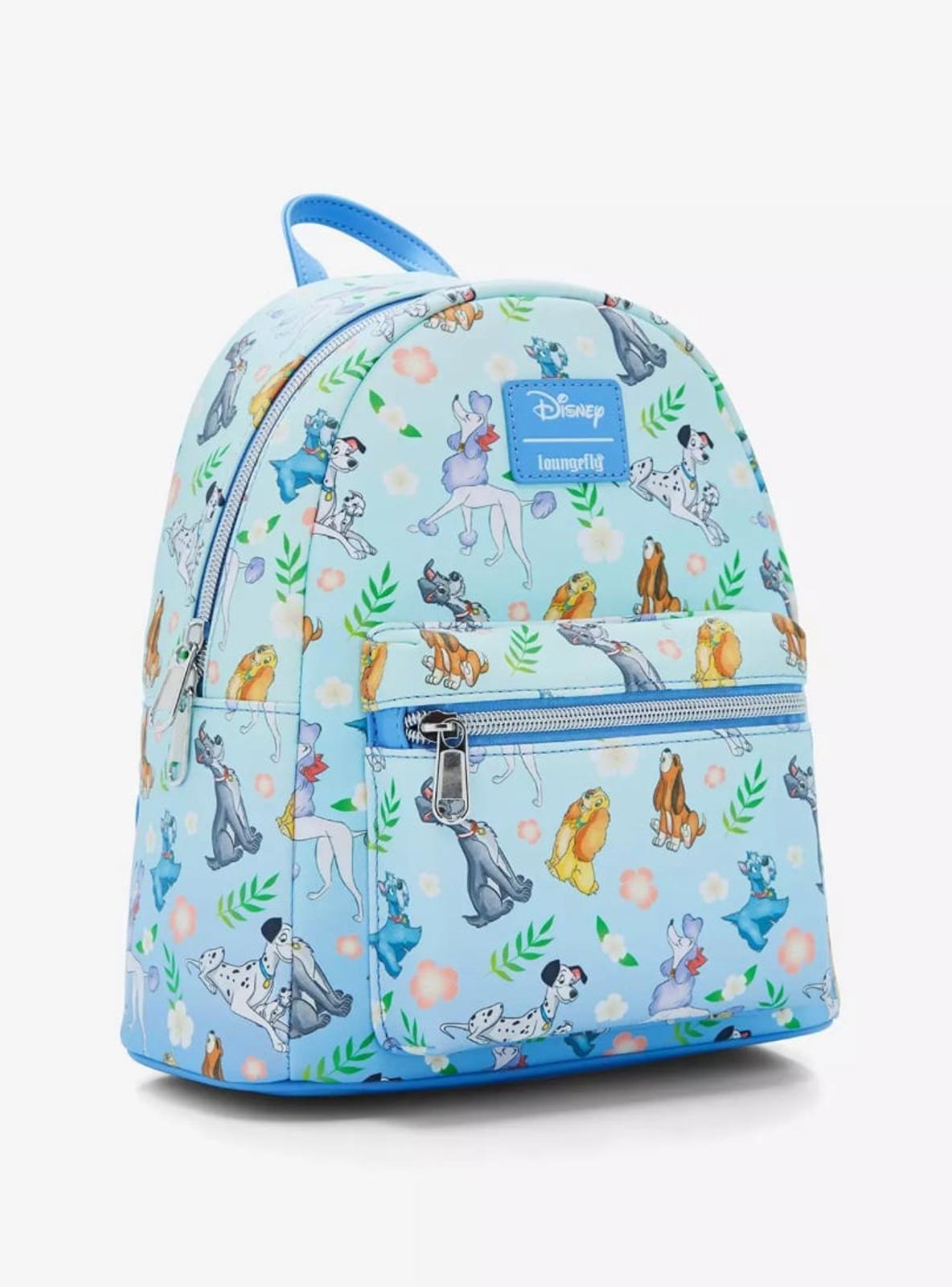 Loungefly Disney Dogs Floral Mini Backpack