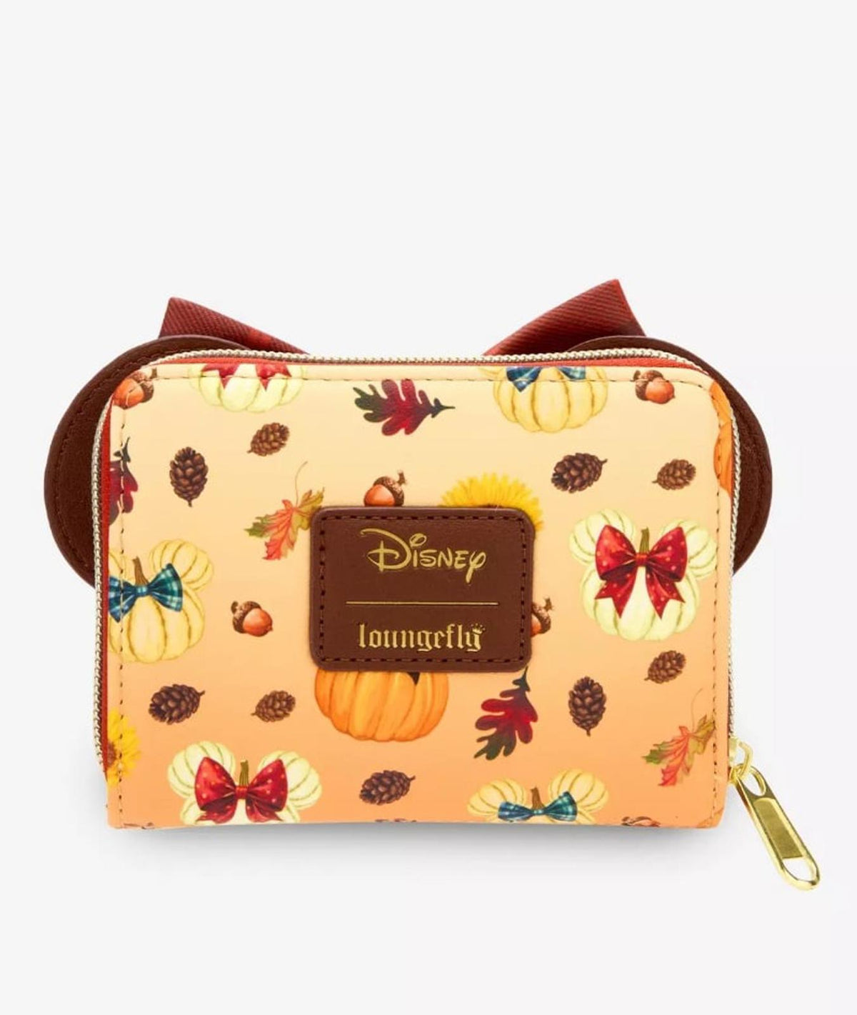 Loungefly Disney Minnie Mouse Fall Pumpkin Mini Zipper Wallet