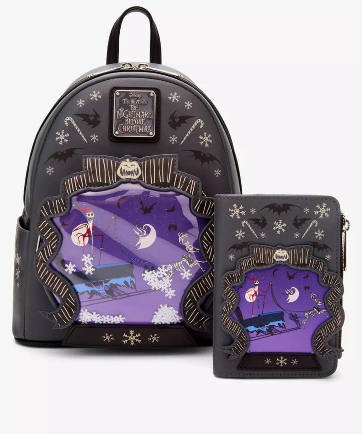 Loungefly Disney The Nightmare Before Christmas Sleigh Ride GITD Wallet
