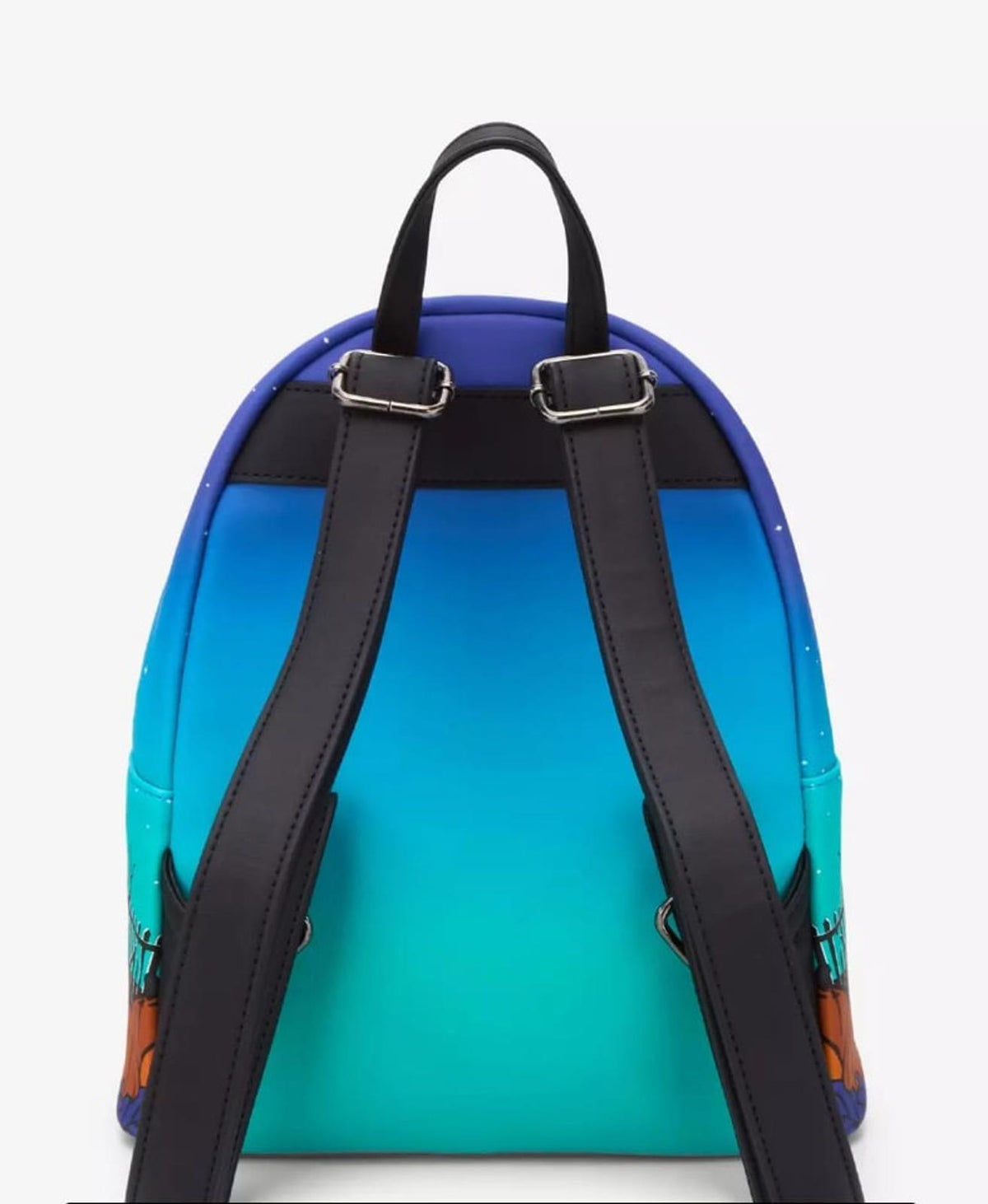 Loungefly Disney Stitch Pumpkin Teal Ombre Glow-In-The-Dark Mini Backpack