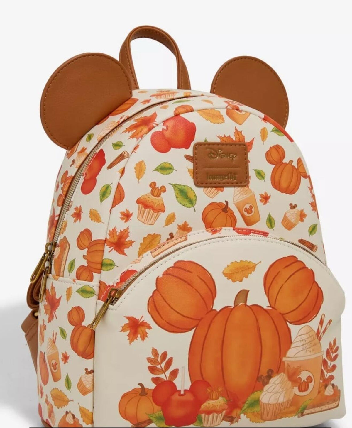 Loungefly Disney Mickey Mouse Pumpkin Fall Treats Scented Mini Backpack