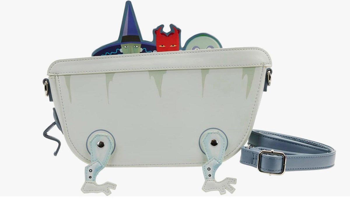 LOUNGEFLY DISNEY NBC LOCK SHOCK BARREL BATH CROSS BODY BAG