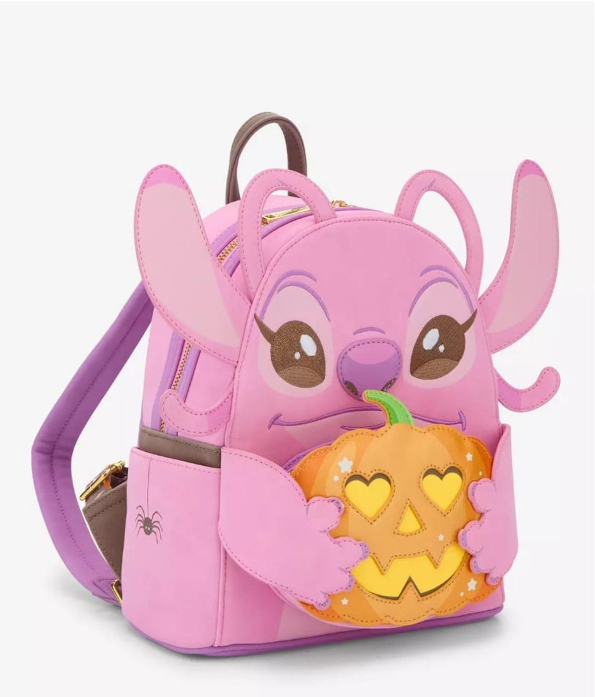 Loungefly Lilo & Stitch Angel Pumpkin GITD Mini Backpack