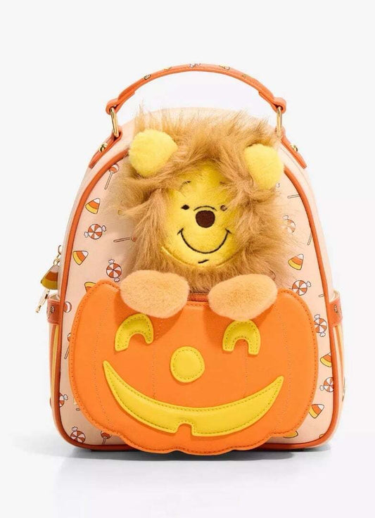 Disney Winnie the Pooh Lion Pooh Bear Pumpkin Mini Backpack