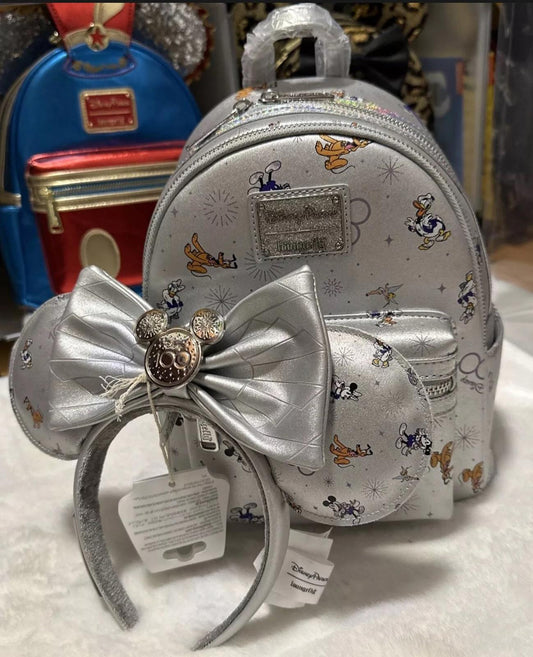 2023 Disney Parks 100th Anniversary Loungefly & Minnie Ears NWT
