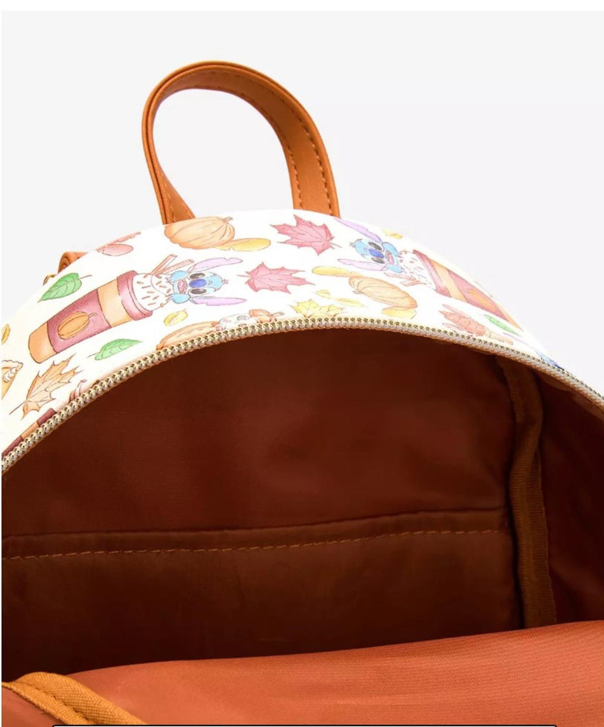 Loungefly Disney Stitch Pumpkin Spice Latte Mini Backpack