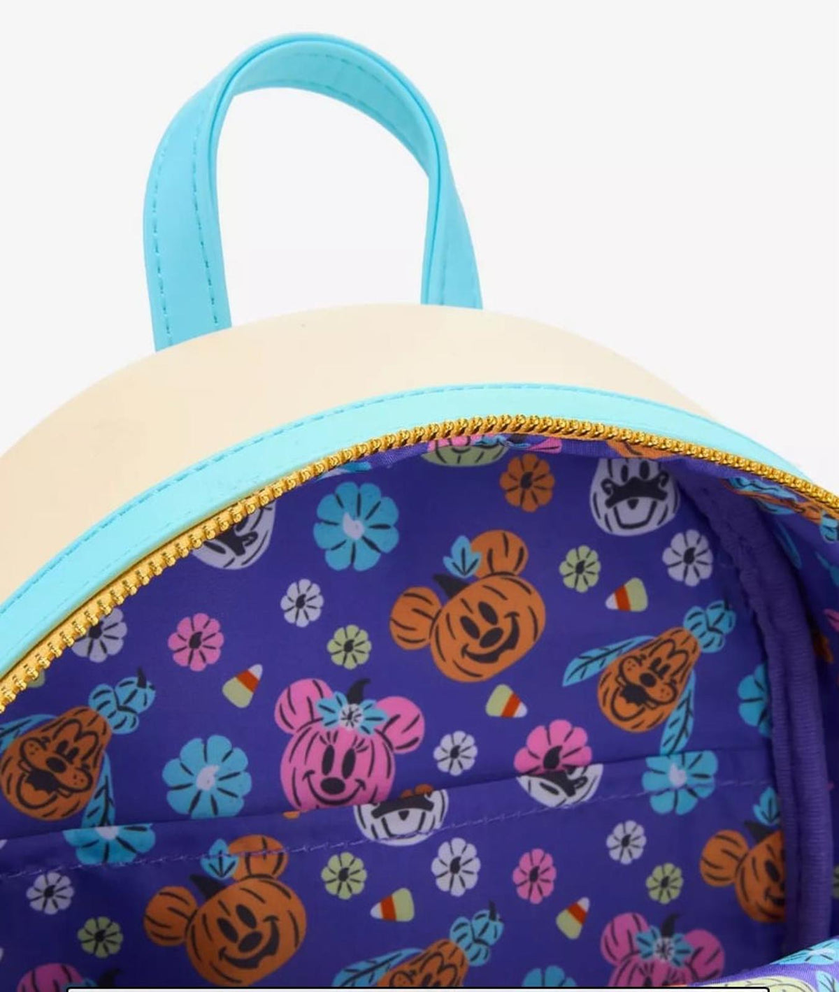 Loungefly Disney Mickey Mouse And Friends Halloween Floral Mini Backpack