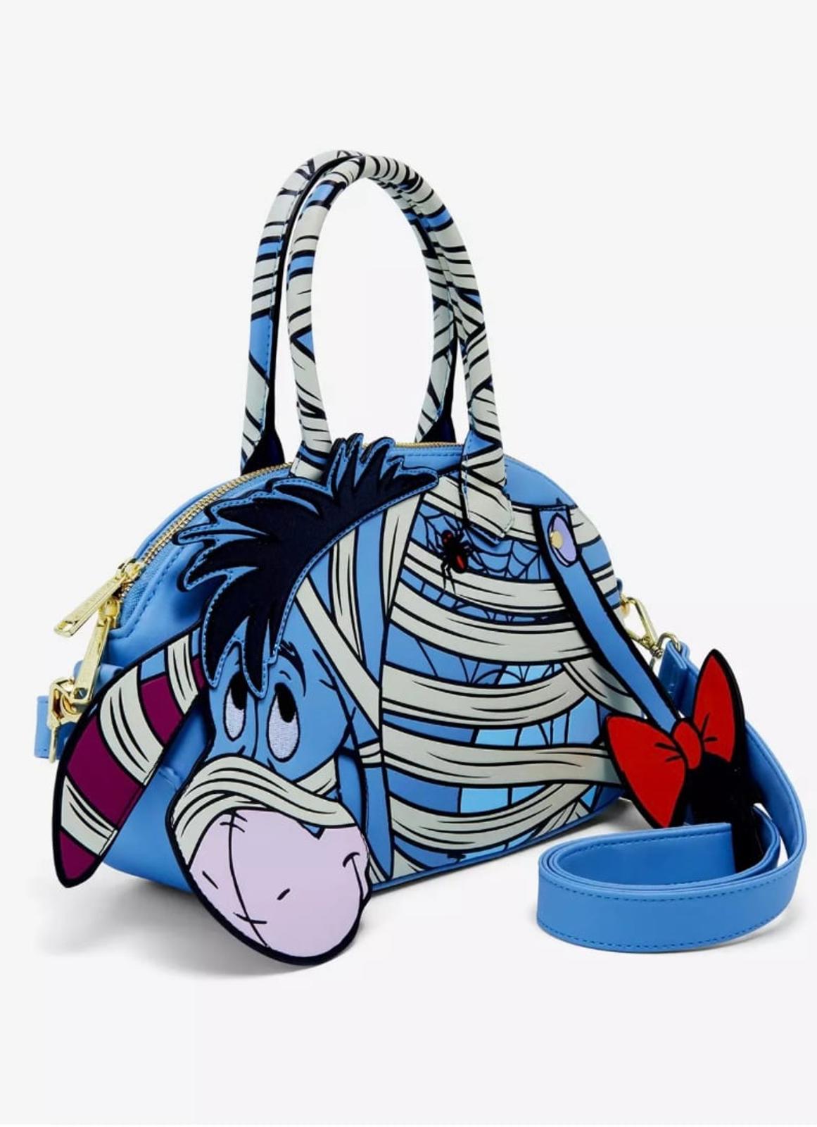 Loungefly Disney Winnie the Pooh Mummy Eeyore Figural Glow-in-the-Dark Crossbody