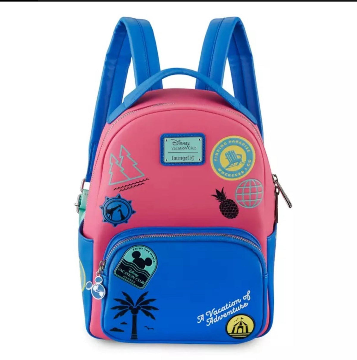2022 Disney Vacation Club DVC Member Loungefly Neon Backpack Let The Good Times Roll