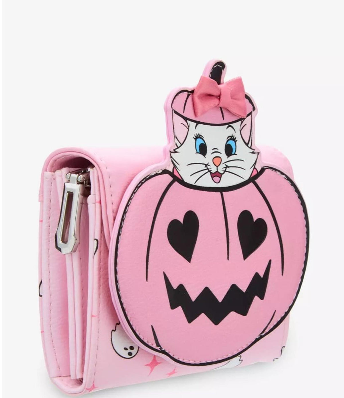 Disney The Aristocats Marie Halloween Pink Zip Wallet