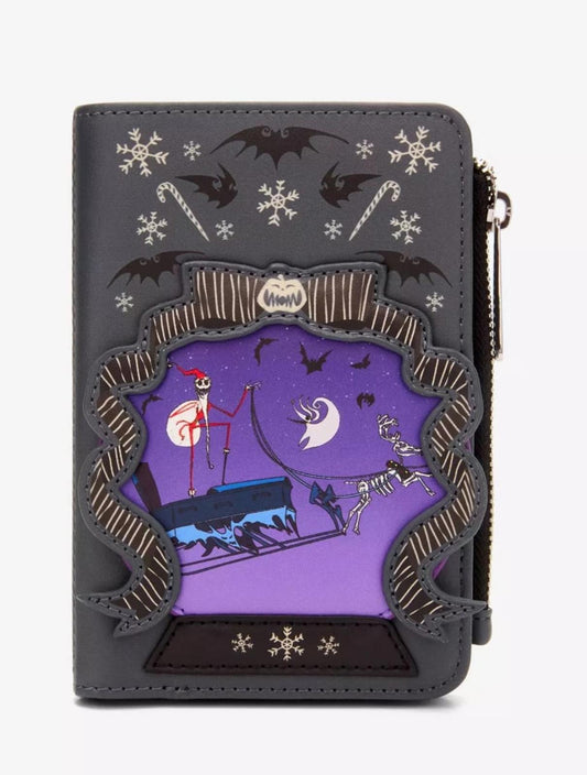 Loungefly Disney The Nightmare Before Christmas Sleigh Ride GITD Wallet