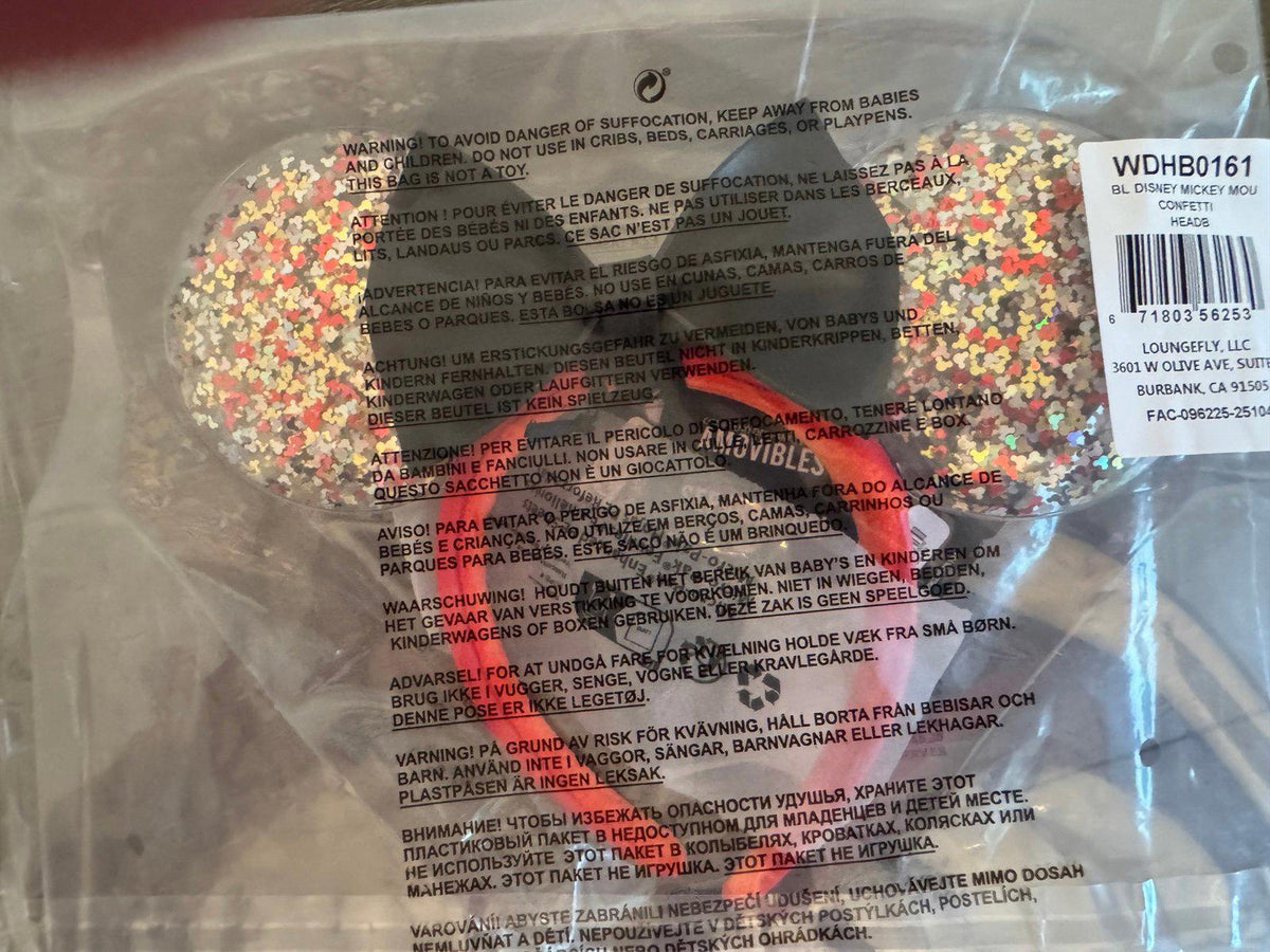 Loungefly Disney Minnie Mouse Confetti Ears