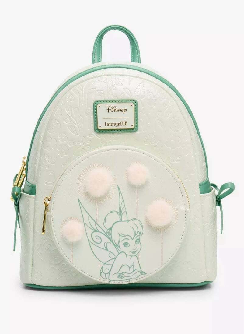 Loungefly Disney Peter Pan Tinker Bell Dandelion Pom Pom Mini Backpack