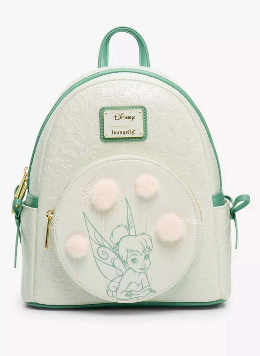 Loungefly Disney Peter Pan Tinker Bell Dandelion Pom Pom Mini Backpack