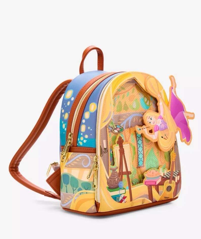 Loungefly Disney Tangled Rapunzel Glow-In-The-Dark Swinging Mini Backpack