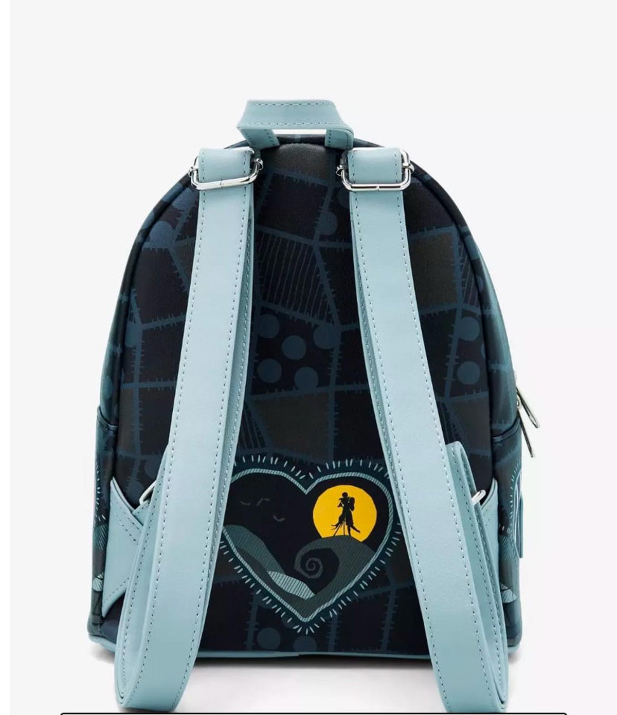 Loungefly The Nightmare Before Christmas Jack & Sally Split Heart Mini Backpack