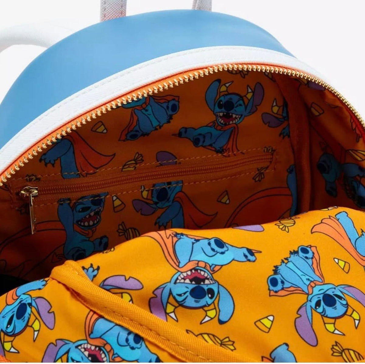 Loungefly Disney Lilo & Stitch Candy Corn Stitch Glow-in-the-Dark Mini Backpack