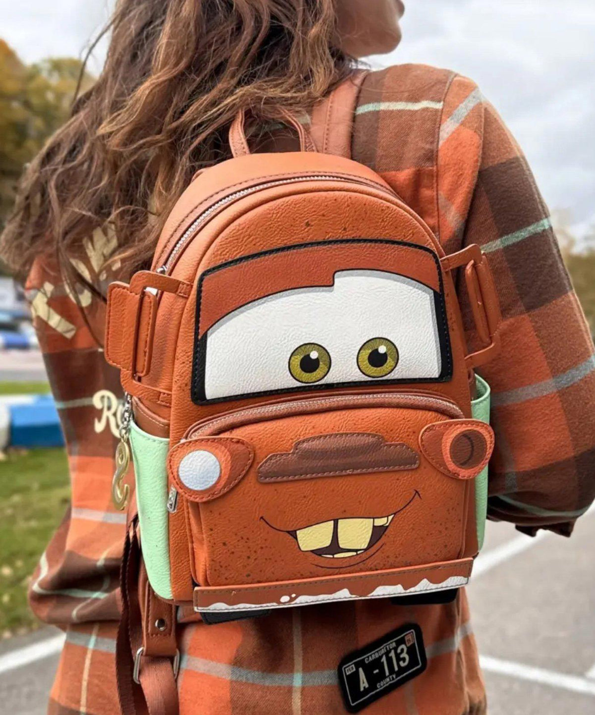 Loungefly Cars Tow Mater Cosplay Mini Backpack